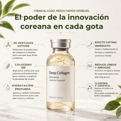 Deep Collagen | Tu "Bótox" Natural Coreano. Tensa y rejuvenece sin agujas.
