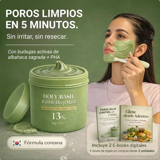 Mascarilla coreana para puntos negros — sin irritar piel sensible