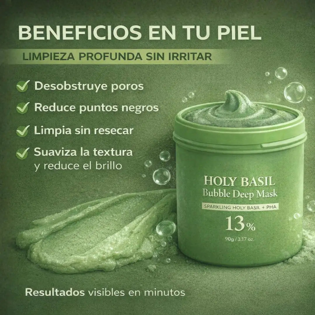 Mascarilla coreana para puntos negros — sin irritar piel sensible