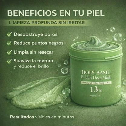 Mascarilla coreana para puntos negros — sin irritar piel sensible