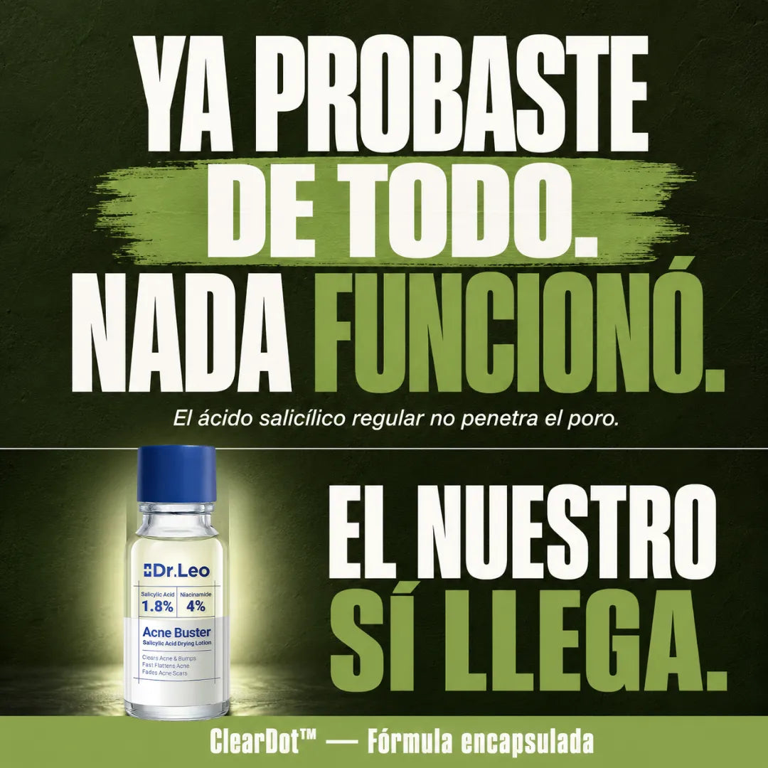 ClearDot™ — Borra el Brote Mientras. Piel Limpia en 24 Horas