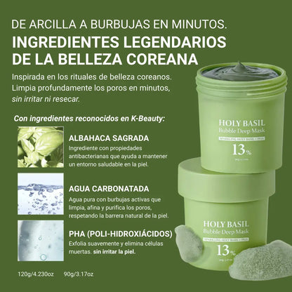 Mascarilla coreana para puntos negros — sin irritar piel sensible
