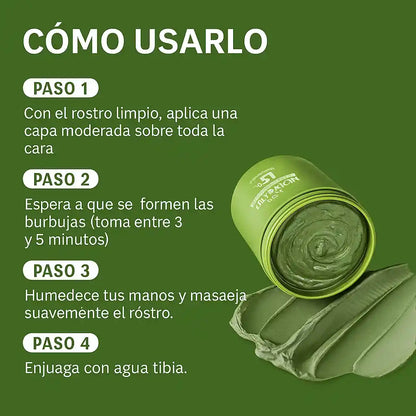 Mascarilla coreana para puntos negros — sin irritar piel sensible