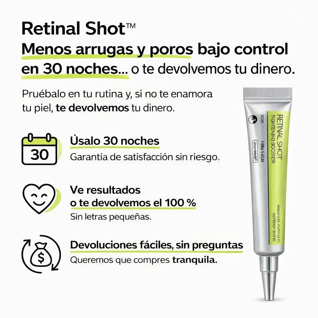 Retinal Shot – La fórmula nocturna para arrugas y poros marcados