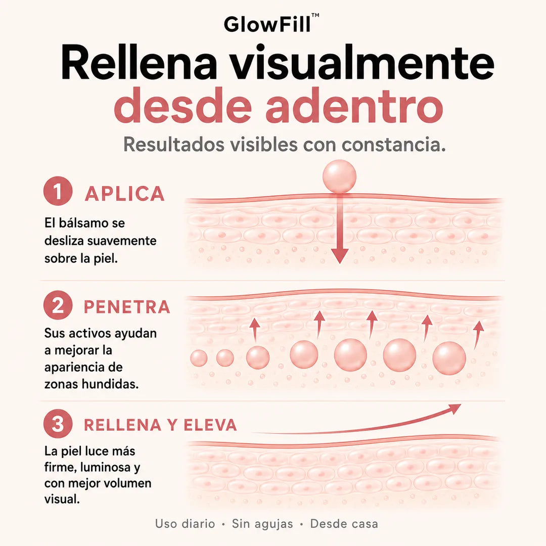 GlowFill™ — La alternativa al filler sin agujas y desde casa